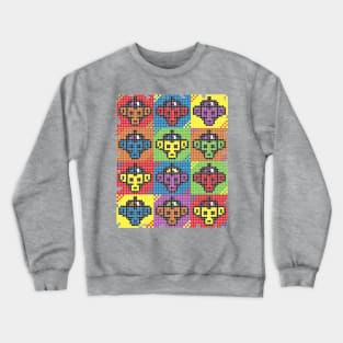 Monkey Blista Pattern Mosaic Crewneck Sweatshirt